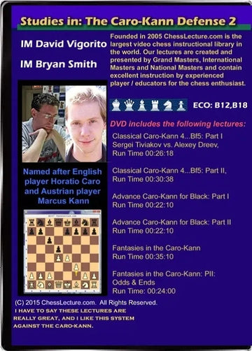E-DVD Studies in: The Caro-Kann Defense 2 - Chess Lecture - Volume 116