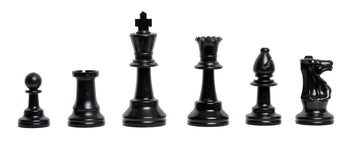 4 Player Chess Set Combination - Triple Weighted Regulation Colored Chess Pieces & 4 Player Vinyl Chess Board