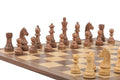 Rechapados Ferrer Chess Set and Walnut Chess Board Combination