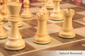 The Grandmaster Series Gilded Chess Pieces - 3.25