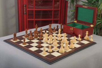The Mechanics Institute Chess Set, Box, & Board Combination
