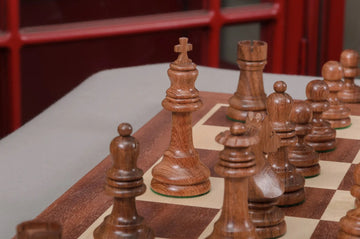 The Horn McCrillis Series Wood Chess Pieces - 3.6