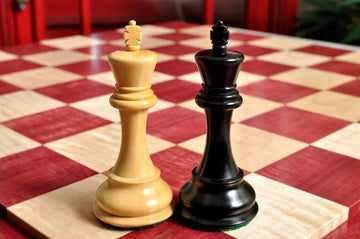 Custom Contemporary Chess Board - Purpleheart / Curly Maple - 2.5