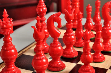 The Oxford Luxury Bone Chess Pieces - 5.25