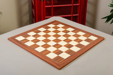 Indian Rosewood and Bird's Eye Maple Standard Traditional Chess Board