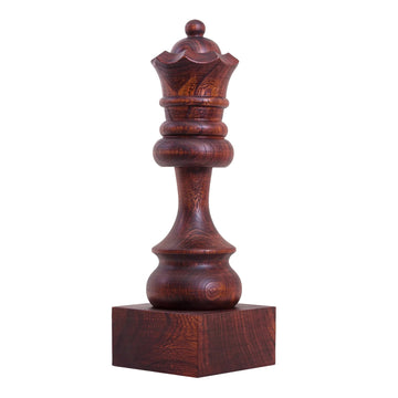 Decorative Wood Chess Piece - Queen