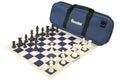 ChessKid Deluxe Chess Set Combination and Triple Weighted Regulation Pieces | Vinyl Chess Board | Deluxe Bag