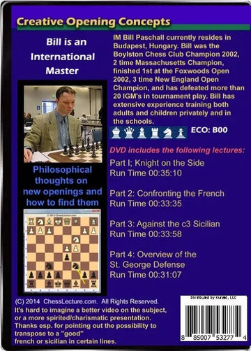Creative Opening Concepts - Chess Lecture - Volume 118