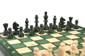 The Green Magnetic Chess Set