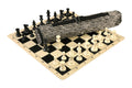 Quiver Chess Set Combination and Triple Weighted Regulation Pieces | Silicone Chess Board | Quiver Bag
