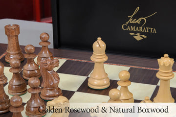 The Windsor Series Wood Chess Set, Box, & Board Combination
