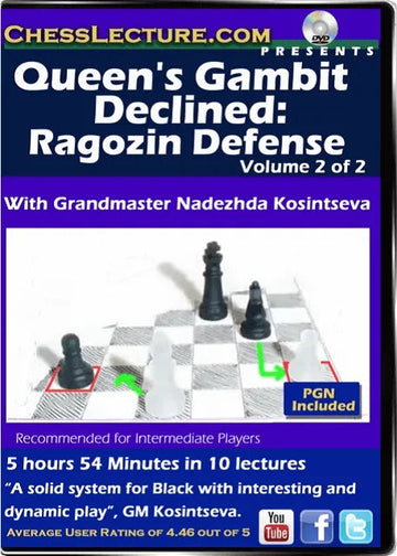 Queen's Gambit Declined - Ragozin Defense - 2 DVDs - Chess Lecture - Volume 148