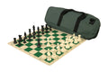 Deluxe Chess Set Combination and Single Weighted Regulation Pieces | Silicone Chess Board | Deluxe Bag