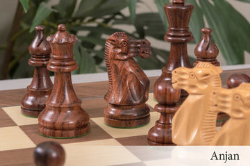 American Staunton Series Chess Pieces - 3.75