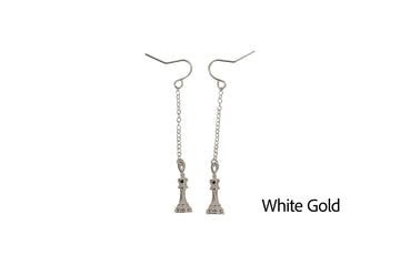 Caissa Collection Chess Pendant Earrings – KING