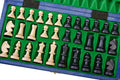 The Large Blue Magnetic Chess Set
