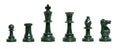 2 Player Chess Set Combination - Single Weighted Regulation Colored Chess Pieces & Regulation Vinyl Chess Board