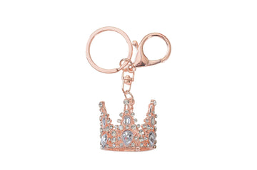 Metal Queen's Crown Keychain - 1"