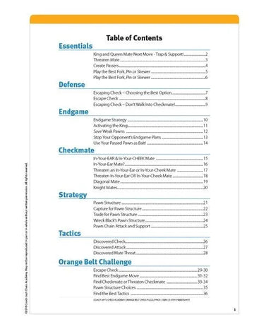 Coach Jay's Chess Academy - #3 Orange Belt Puzzles