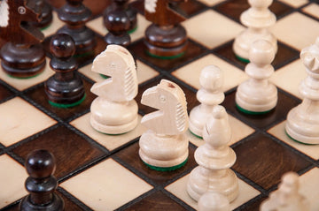 The Small Olympic Chess Set - Brown