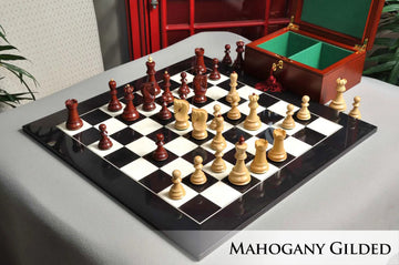 The Gilded Zagreb '59 Series Chess Set, Box, & Board Combination