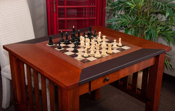 The Camaratta Signature Championship Chess Table - Dark Brown
