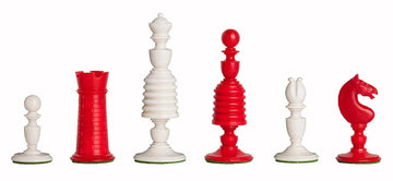The Washington Luxury Bone Chess Pieces - 4.4" King