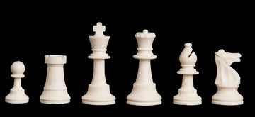 Regulation Silicone Tournament Chess Pieces - 3.5" King