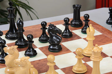 The Hastings Chess Set, Box, & Board Combination