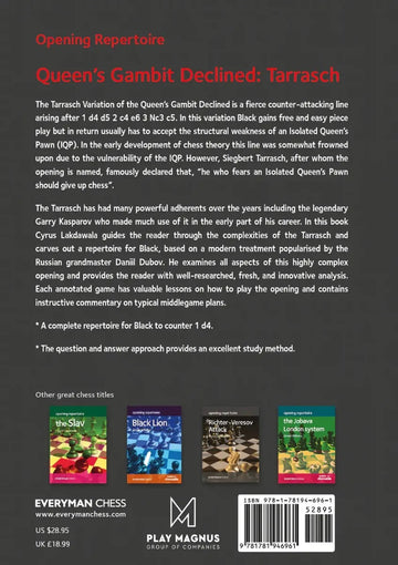 Opening Repertoire - Queen's Gambit Declined - Tarrasch