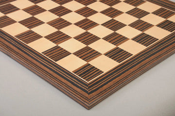 CLEARANCE - Tiger Ebony and Maple Classic Traditional Chess Board - 2.5" Squares