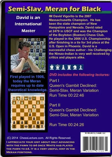 Semi Slav / Meran for Black - Chess Lecture - Volume 74
