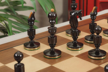 The Camaratta Collection - The Biedermeier Pre-Staunton Vintage Series Luxury Chess Pieces - 4.4