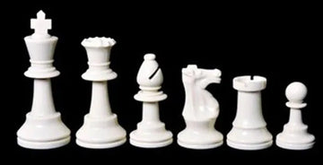 Superior Chess Set Combination - Solid Plastic Regulation Pieces | Vinyl Chess Board | Superior Bag