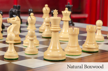 CLEARANCE - The Fischer Spassky 1972 Series Commemorative Chess Pieces - 3.75