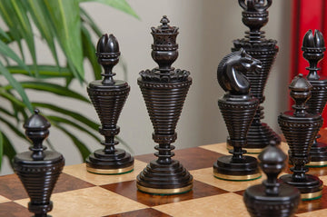 The Anglo-Dutch Reproduction Series Luxury Wood Chess Pieces - 4.75