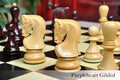 The Zagreb '59 Series Gilded Chess Pieces - 3.875