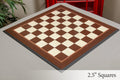Striped Ebony and Bird's Eye Maple Standard Traditional Chess Board