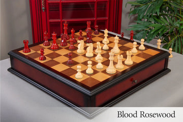 The Reykjavik II Series Tournament Chess Set and Tiroir Combination