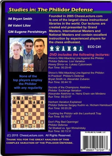 E-DVD Studies in: The Philidor Defense - Chess Lecture - Volume 140