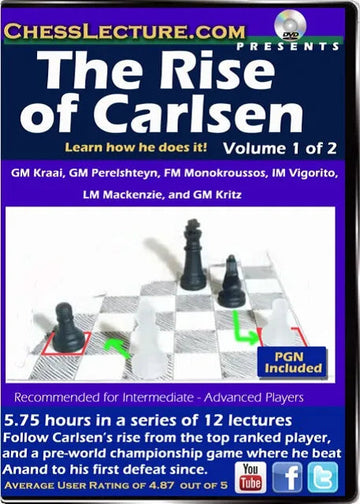 The Rise of Carlsen - 2 DVDs - Chess Lecture - Volume 100