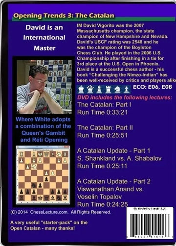 E-DVD Opening Trends 3 - The Catalan - Chess Lecture - Volume 103