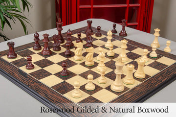 The Grandmaster Series Gilded Chess Pieces - 4.0