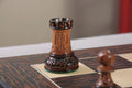 The Burnt Golden Rosewood Dubrovnik Series Chess Pieces - 3.75