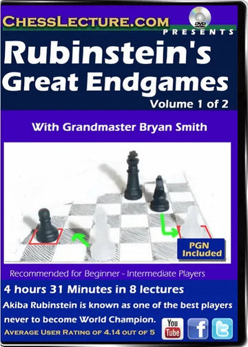 Rubinstein's Great Endgames - 2 DVDs - Chess Lecture - Volume 137