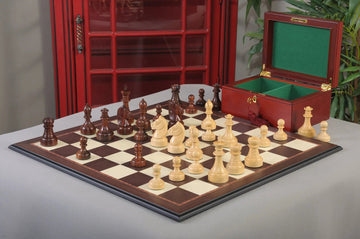 The Mechanics Institute Chess Set, Box, & Board Combination