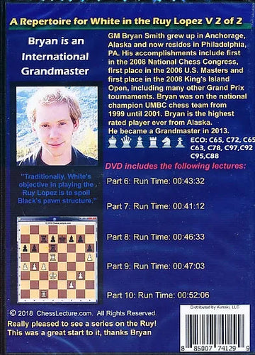 A Repertoire for White in the Ruy Lopez - Chess Lecture - Volume 183 - 2 DVDs