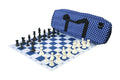 Deluxe Chess Set Combination and Single Weighted Regulation Pieces | Thin Mousepad Chess Board | Deluxe Bag