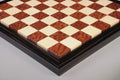 EBONY FRAME - Vavona Burl & Maple Superior Contemporary Chess Board - Gloss Finish