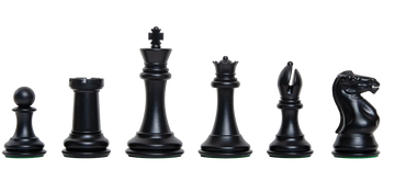 The Fischer Series Plastic Chess Pieces - 4.0" King